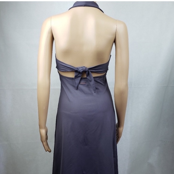 Patagonia Morning Glory Black Halter Dress with neck and back ties. - Picture 5 of 12